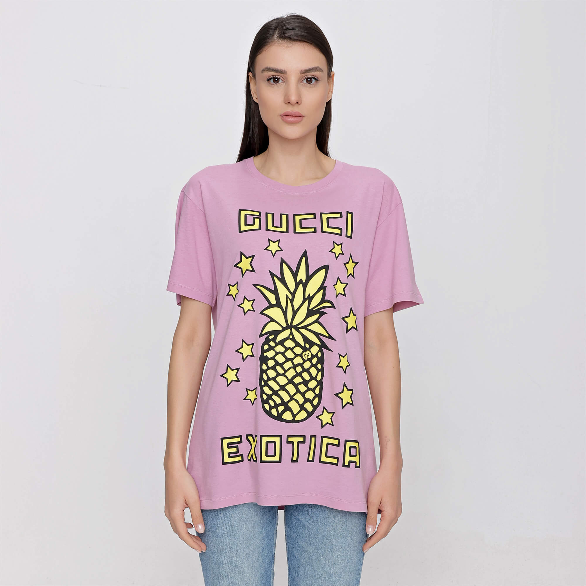 Gucci - Lilac Exotica Pineapple Print Tshirt